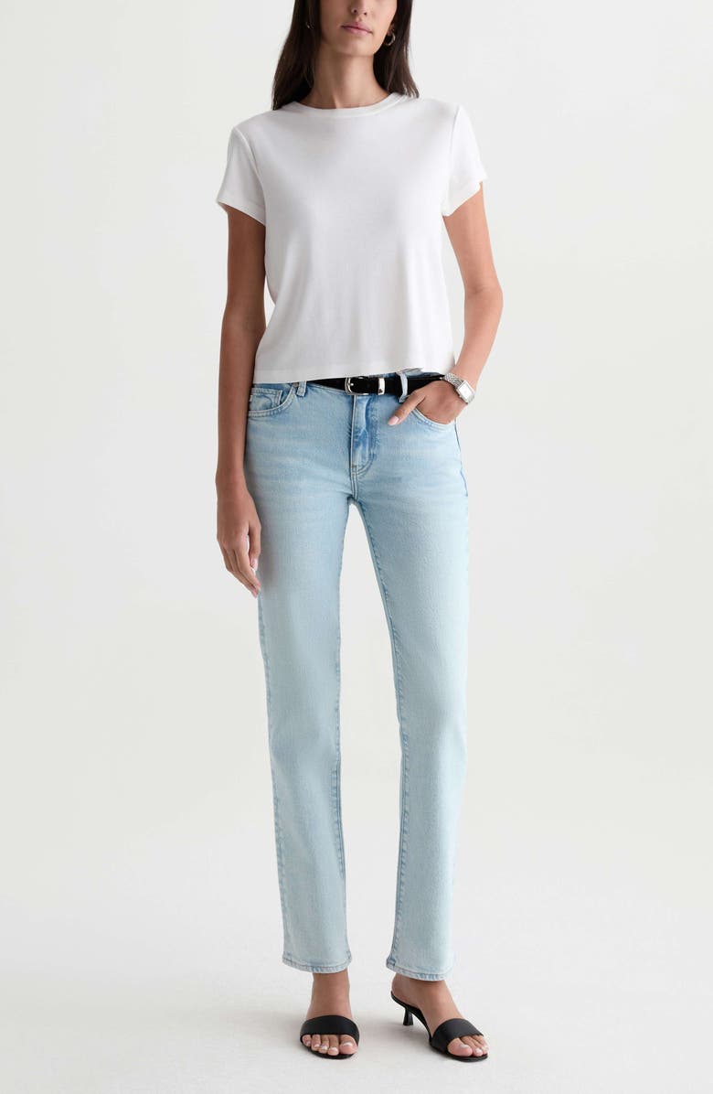 AG Sandra Low Rise Slim Straight Leg Jeans, Alternate, color, Harvest