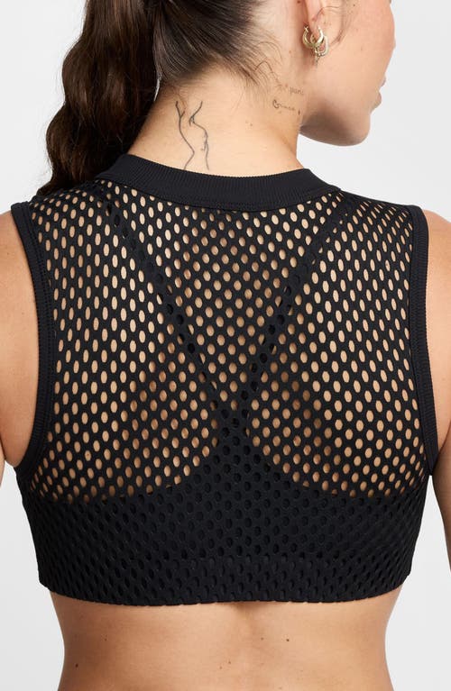 Nike Indy Net Light-support Padded Sports Bra In Black