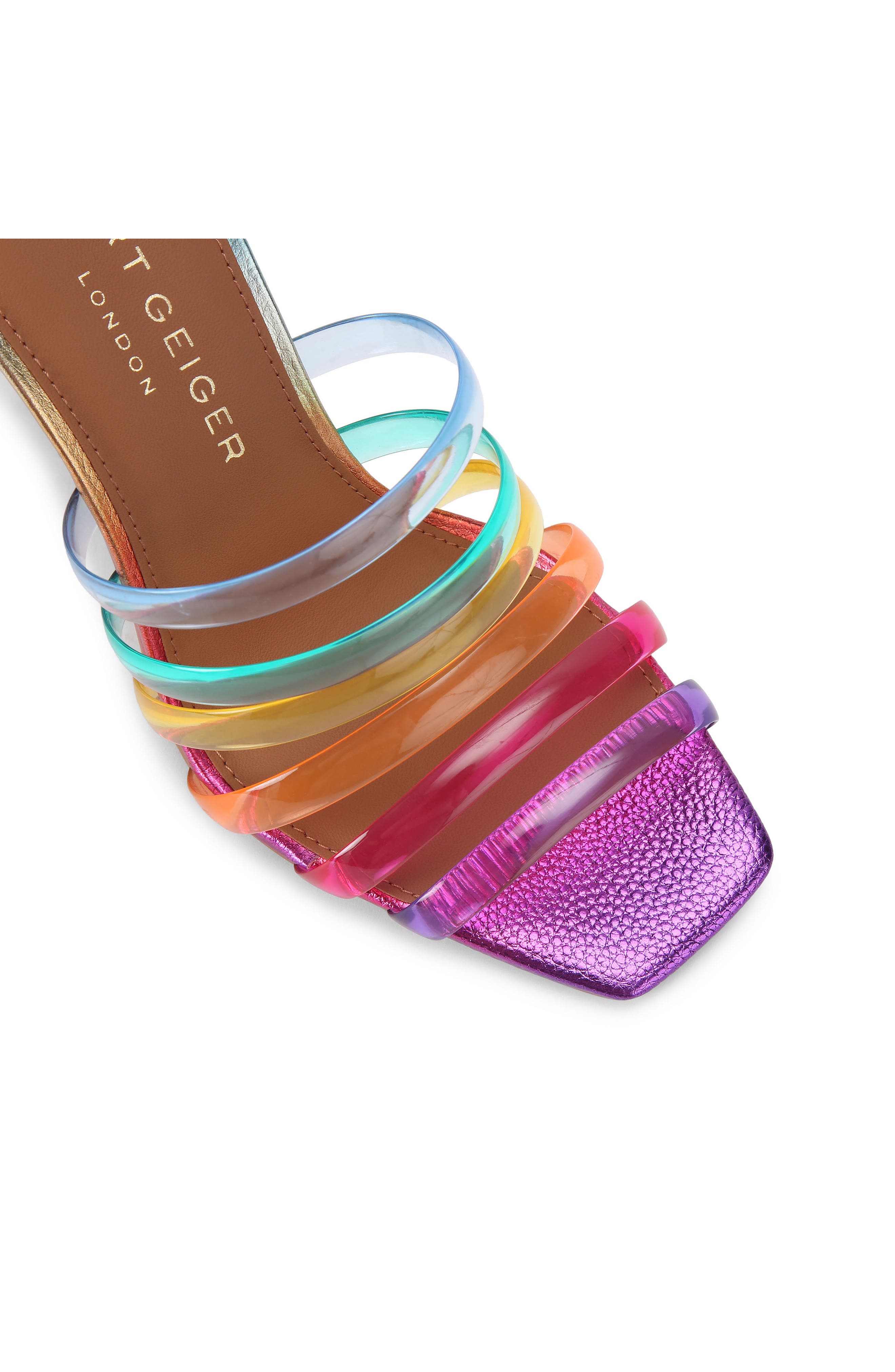 Kurt Geiger London Maddison Slide Sandal, Alternate, color, Rainbow Multi