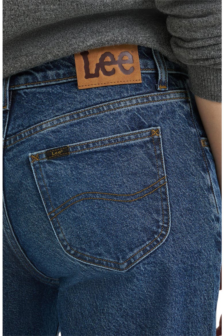 Bow Flare Leg Jeans, Alternate, color, FLASH BLUE