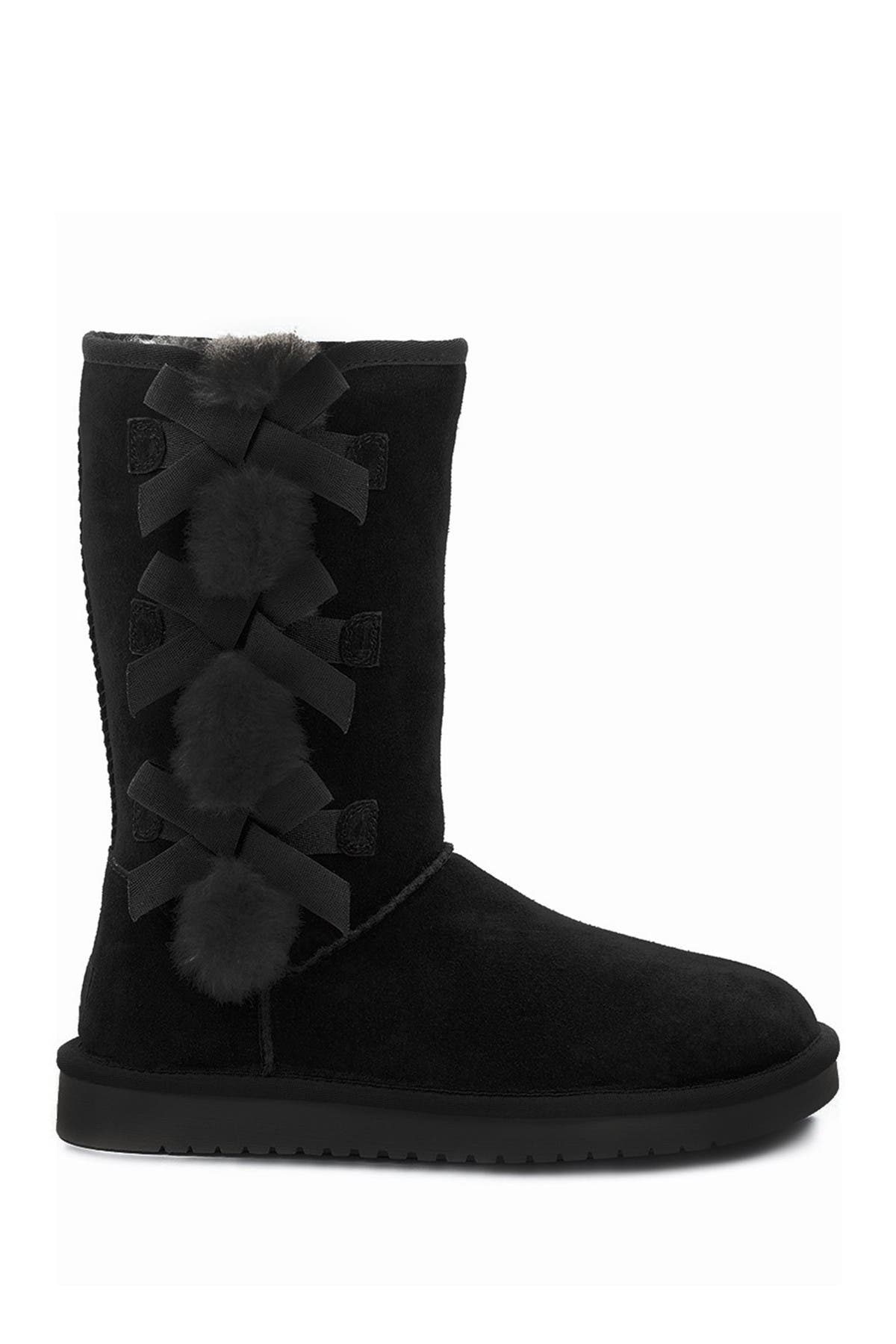 Koolaburra by UGG Victoria Tall Genuine Dyed Shearling Trim & Faux Fur Boot, Alternate, color, BBBLC