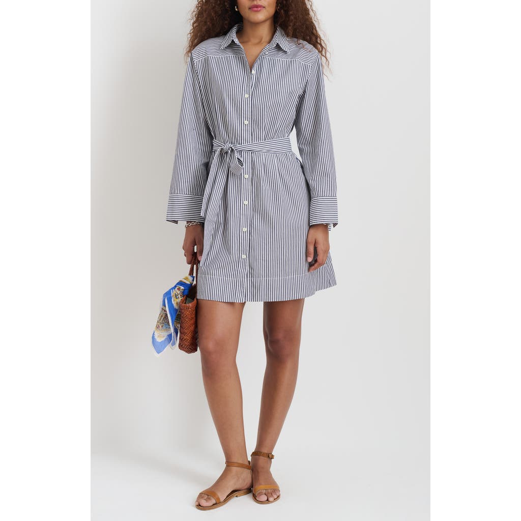 Alex Mill Naomi Stripe Long Sleeve Cotton Shirtdress