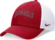 Nike Men's Nike Red Los Angeles Angels Evergreen Wordmark Trucker Adjustable Hat