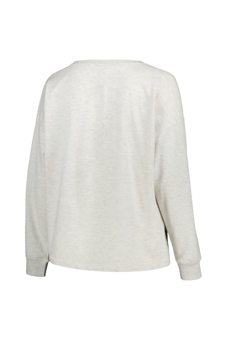 Women's Profile Oatmeal New York Yankees Plus Size French Terry Pullover Sweatshirt, Alternate, color, Oatmeal
