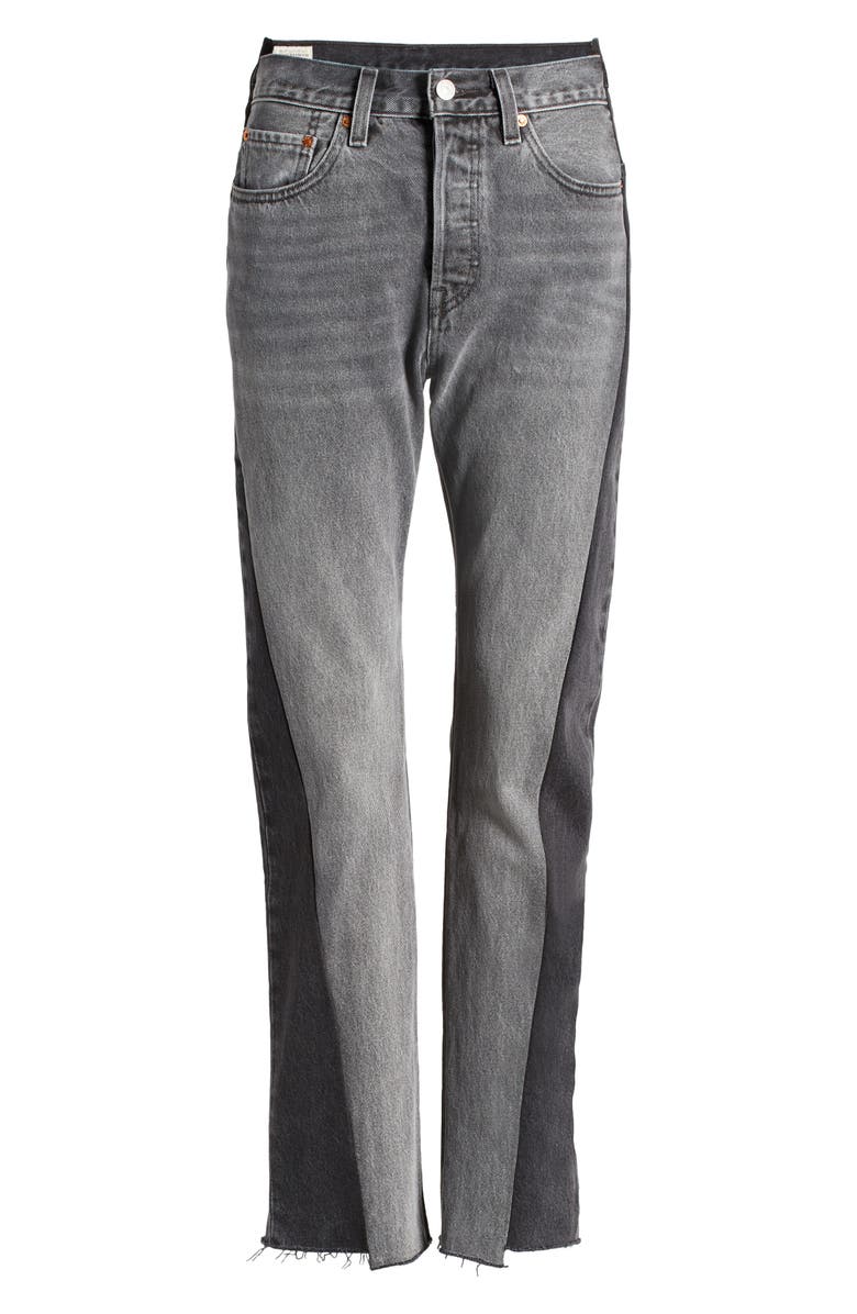 Levi's 501<sup>®</sup> Spliced Raw Hem Jeans, Alternate, color, 