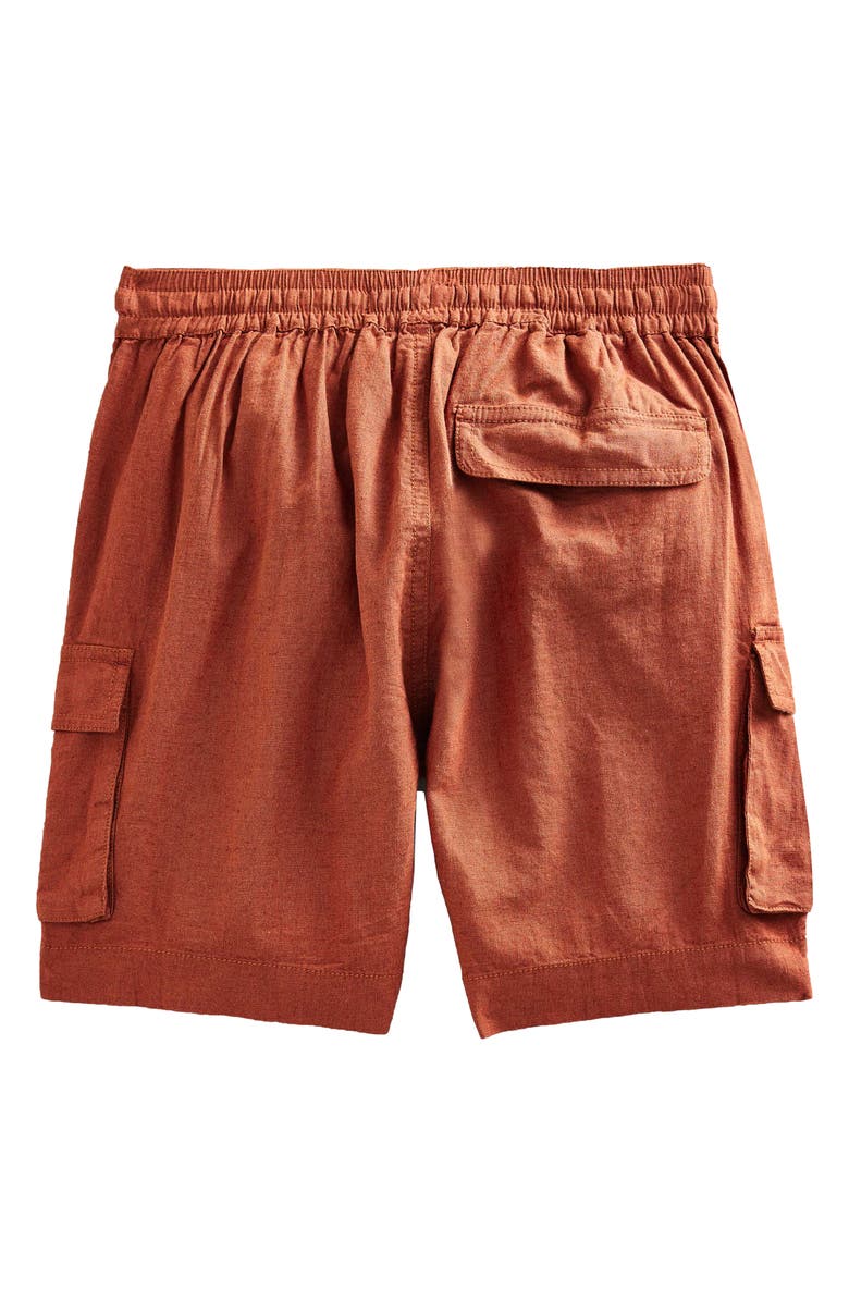 Mini Boden Kids' Linen & Cotton Cargo Shorts, Alternate, color, 