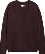 Good American Oversize V-Neck Sweater