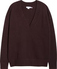 Good American Oversize V-Neck Sweater