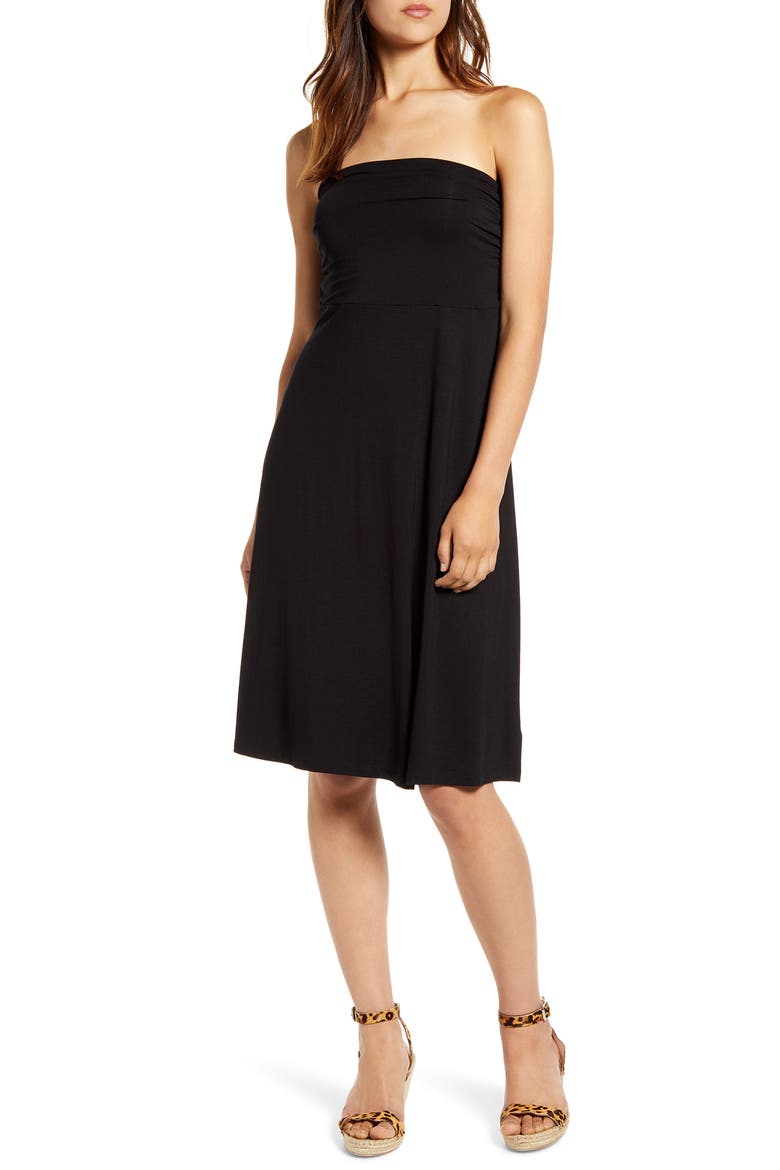 Andie Convertible Knit Skirt, Alternate, color, BLACK