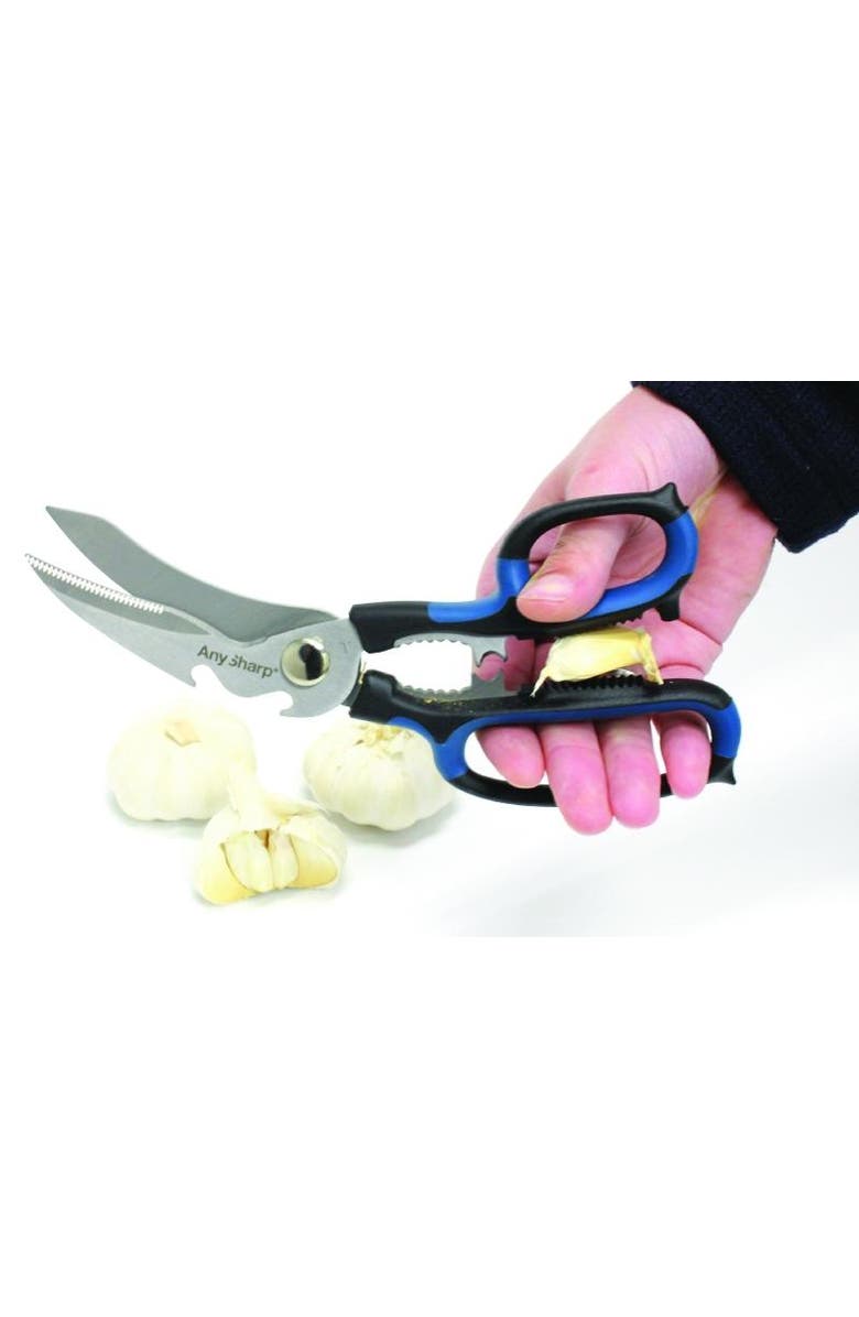 AnySharp 5 in 1 Multifunction Scissors, Alternate, color, Black/Blue