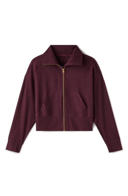 Rhone Atmosphere Crop Zip Sweatshirt In Red