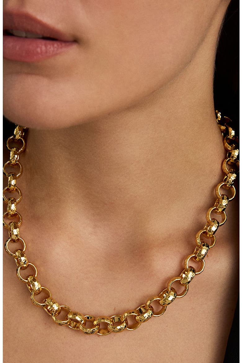 Nairobi Statement Chain Link Necklace, Alternate, color, GOLD