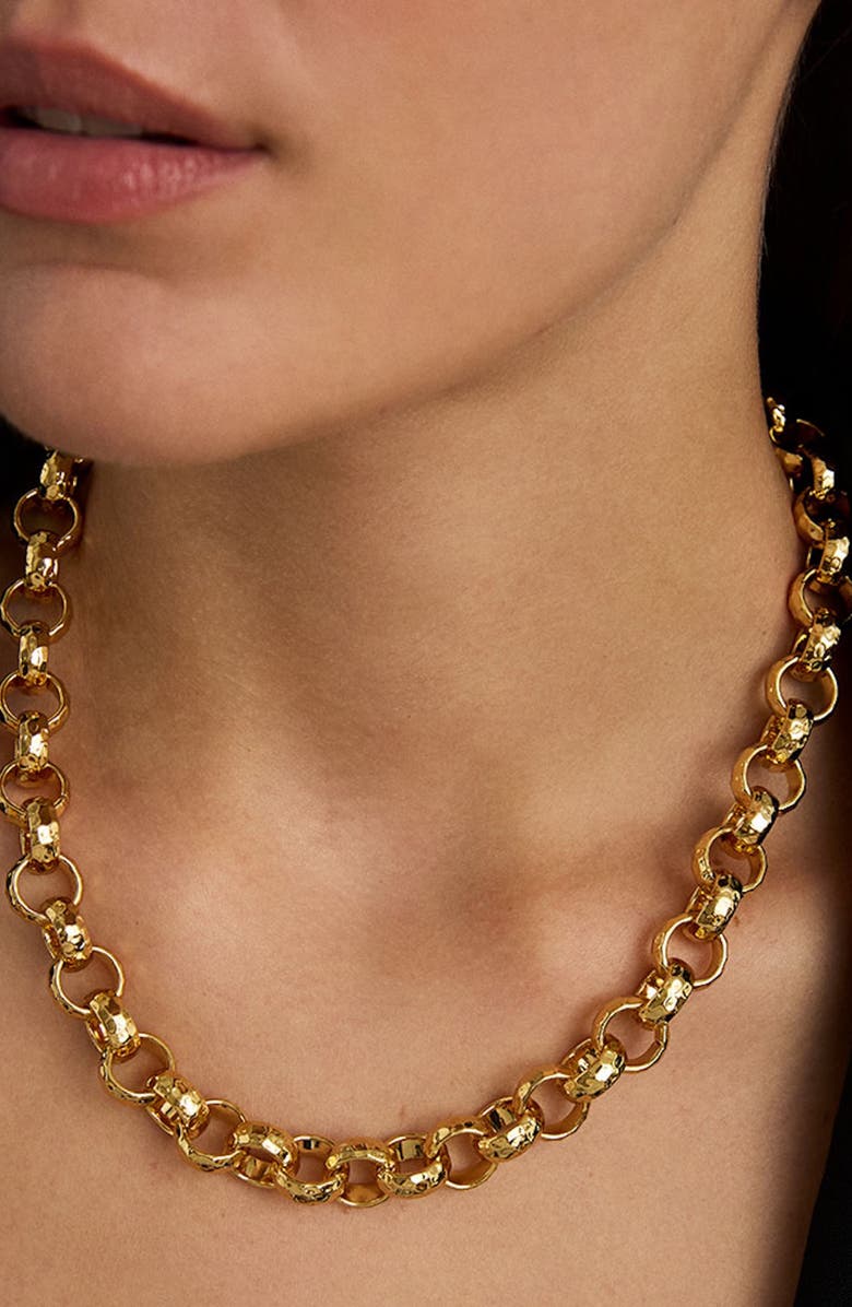 Dean Davidson Nairobi Statement Chain Link Necklace, Alternate, color, Gold