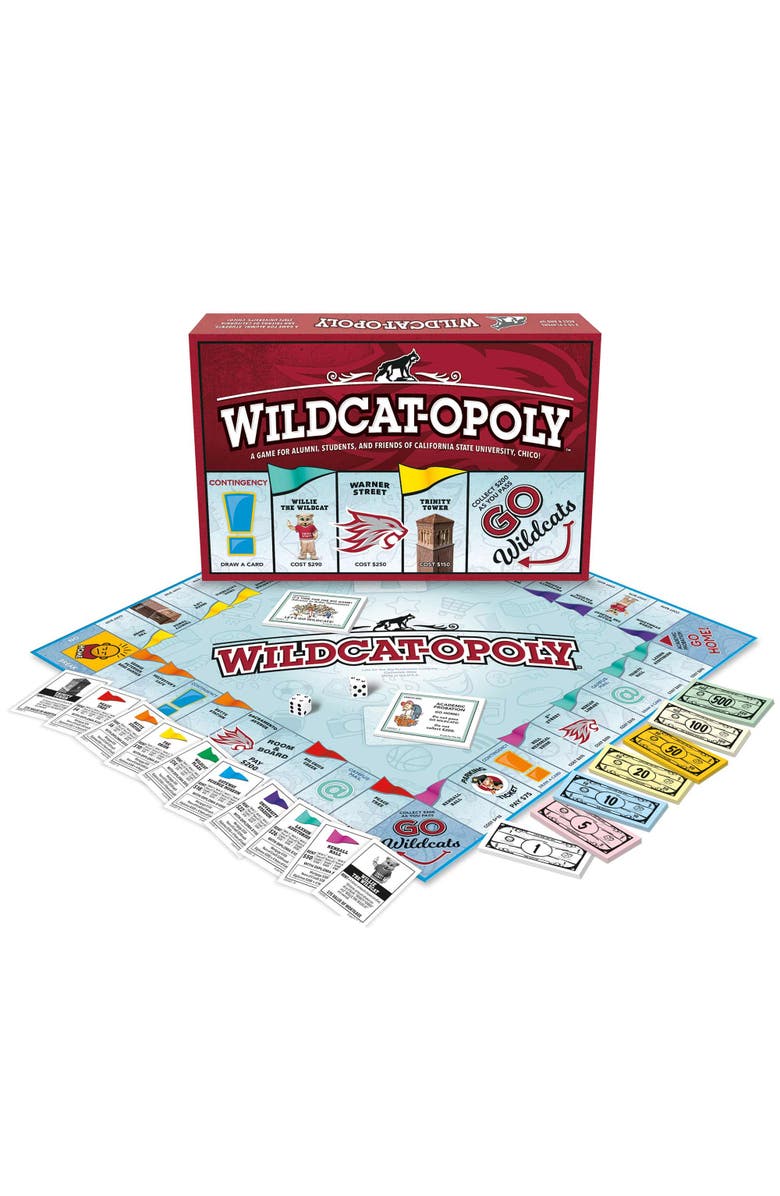Late for the Sky Wildcatopoly Monopoly Board Game, Alternate, color, Multicolored