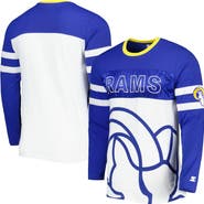 STARTER Men's Starter Royal/White Los Angeles Rams Halftime Long Sleeve T-Shirt