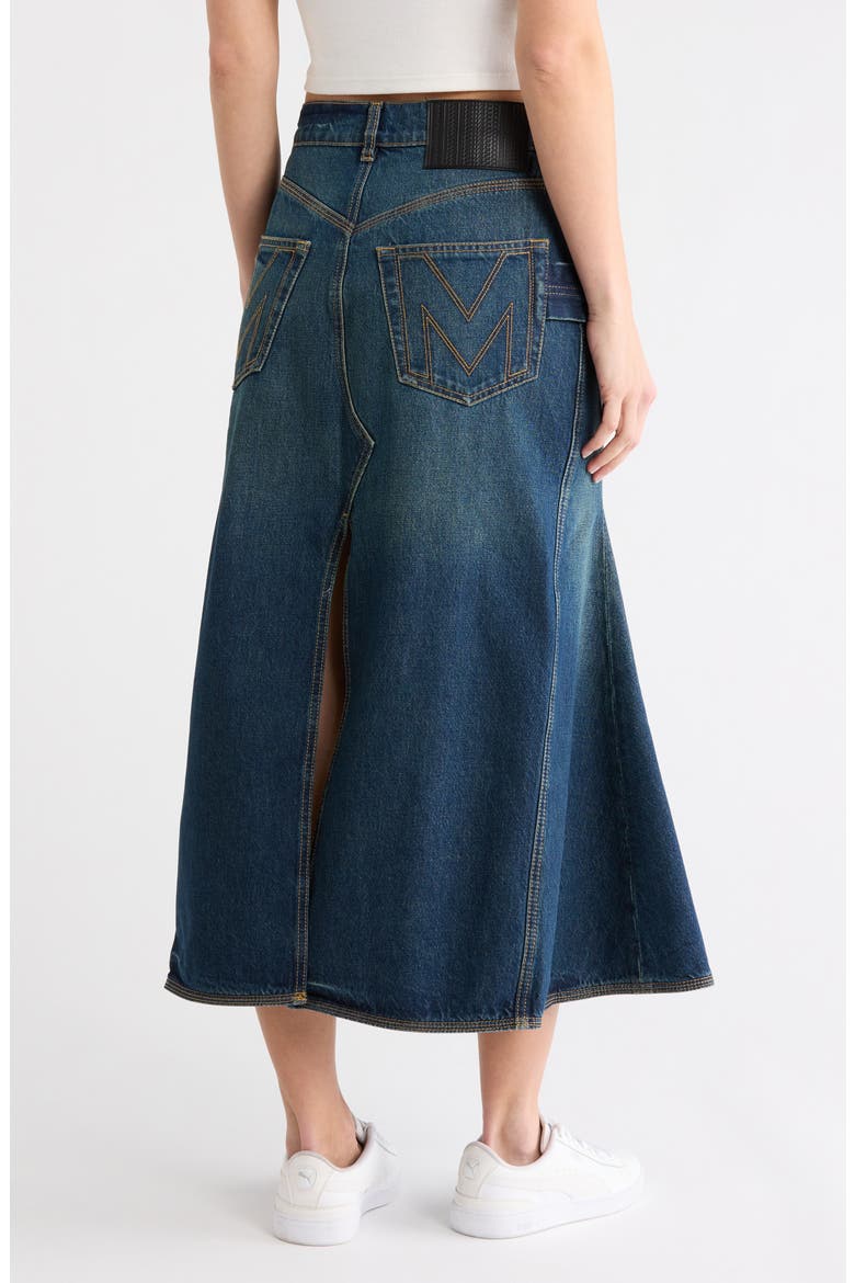 Paneled Denim Skirt, Alternate, color, FUTURE INDIGO