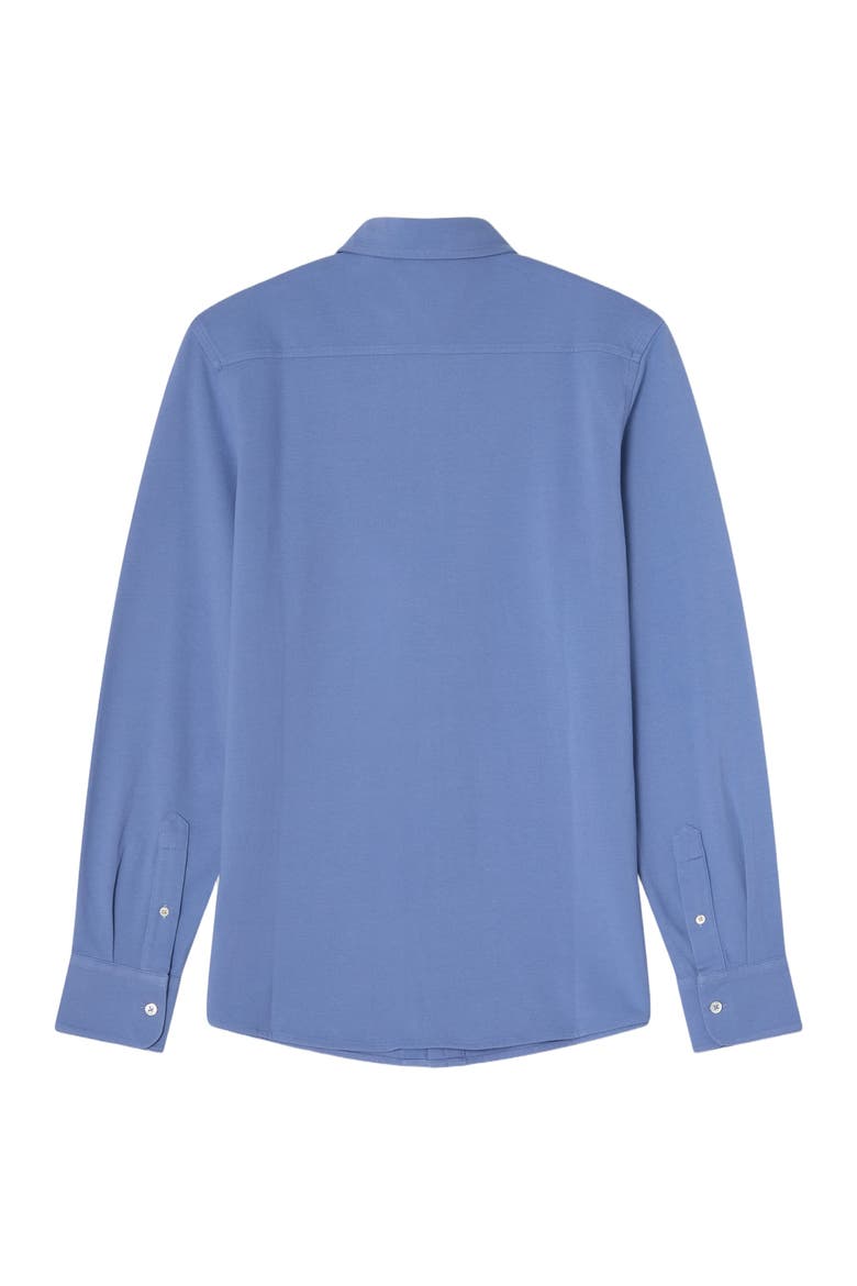 Foster Long Sleeve Pique Knit Shirt, Alternate, color, Classic Legacy Blue