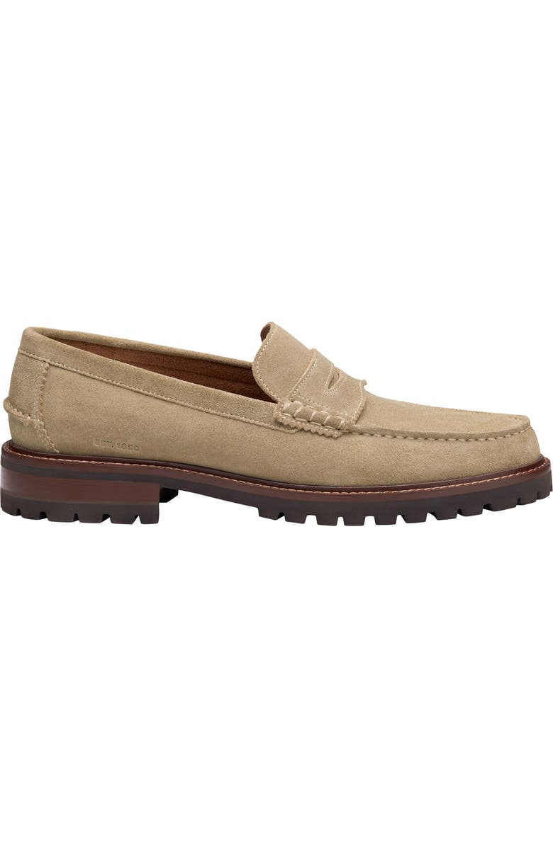 Johnston & Murphy Collier Penny Loafer, Alternate, color, Beige Suede