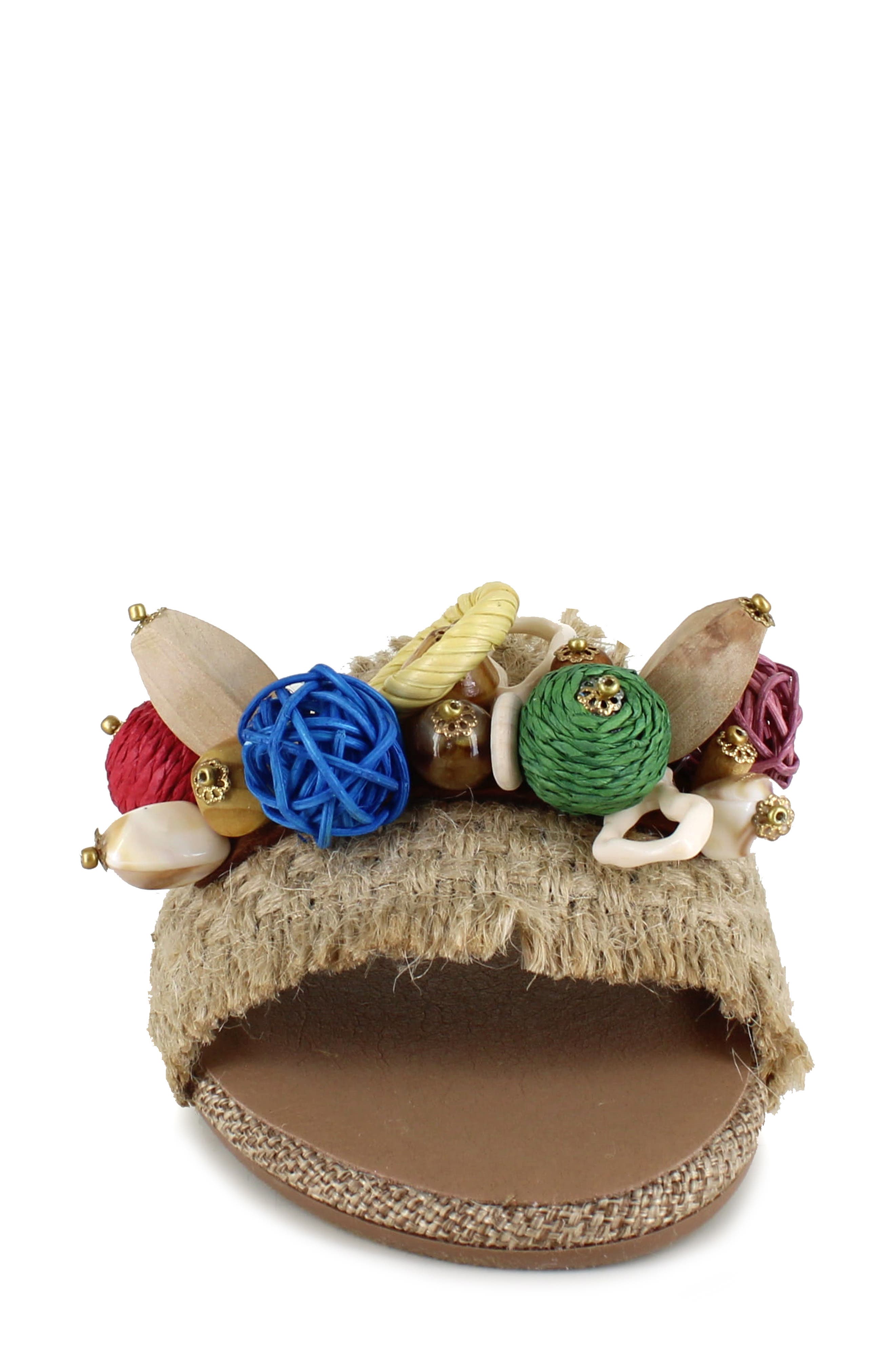 National Comfort Pamplona Slide Sandal, Alternate, color, Multi Fabric