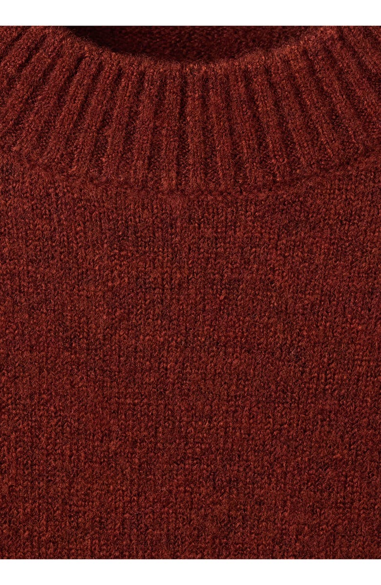 MANGO Short Sleeve Sweater, Alternate, color, Burnt Orange