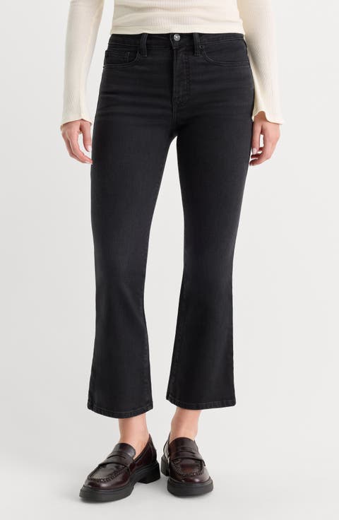 Good Legs High Waist Crop Mini Boot Jeans