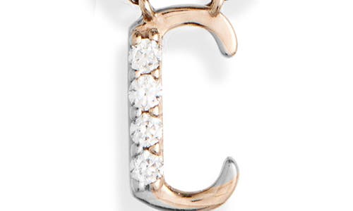 Lana 14k Gold Diamond Initial Pendant Necklace In Multi