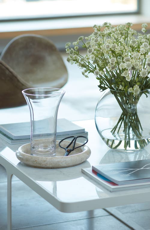 Lsa Flower Flared Bouquet Glass Vase In Transparent