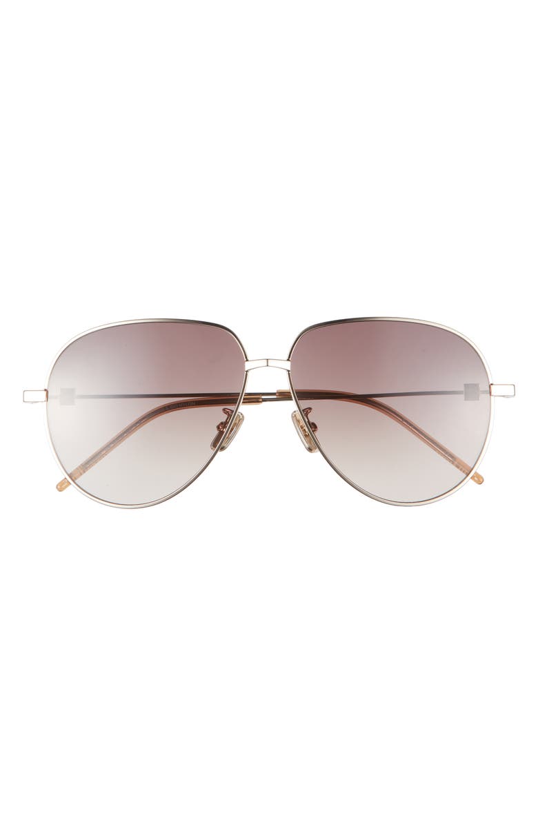 Givenchy GV Speed Gradient Pilot Sunglasses, Main, color, Gold / Gradient Brown