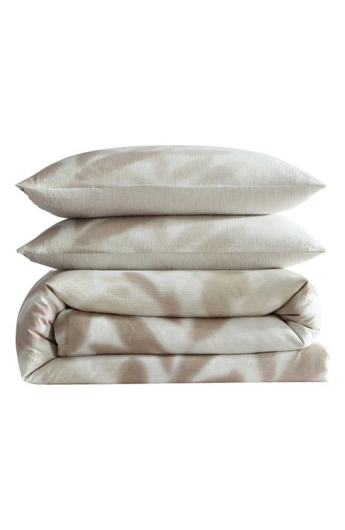 Calvin Klein Shadow Branches Duvet Cover & Sham Set In Camel