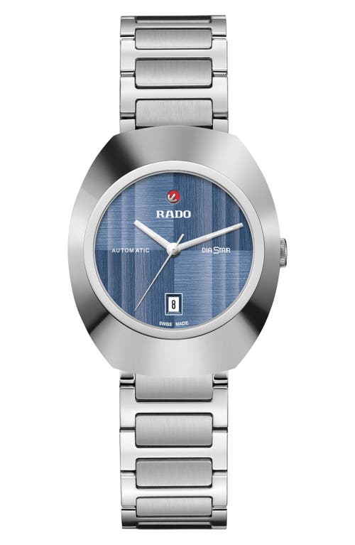 RADO DiaStar Original Automatic Bracelet Watch, 30mm in Blue 