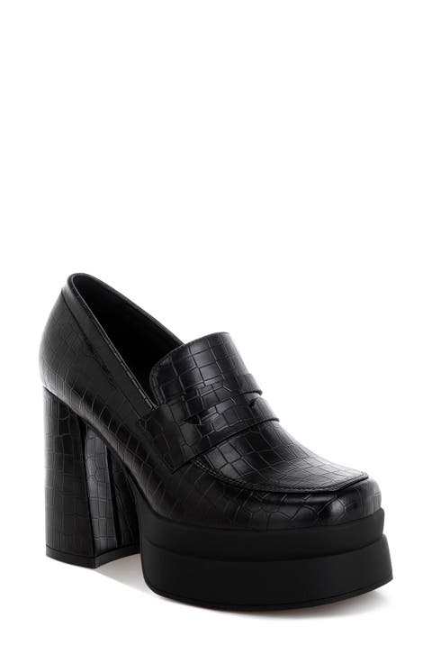Edwina Block Heel Platform Pump (Women)
