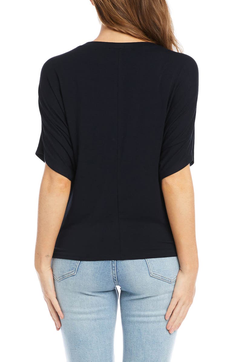 Karen Kane Dolman Sleeve Twist Front Top, Alternate, color,