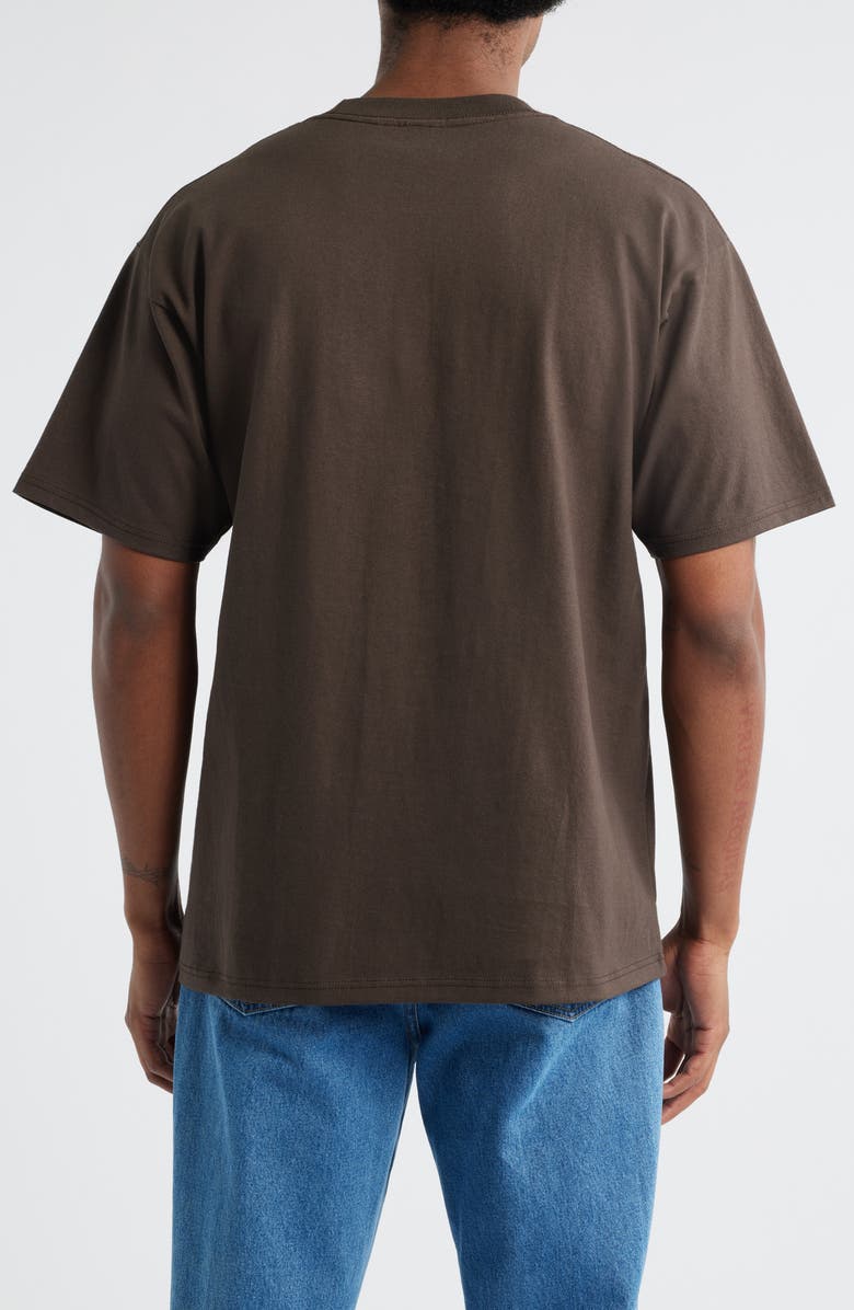 PLEASURES Sandblast Logo Graphic T-Shirt, Alternate, color, Clove