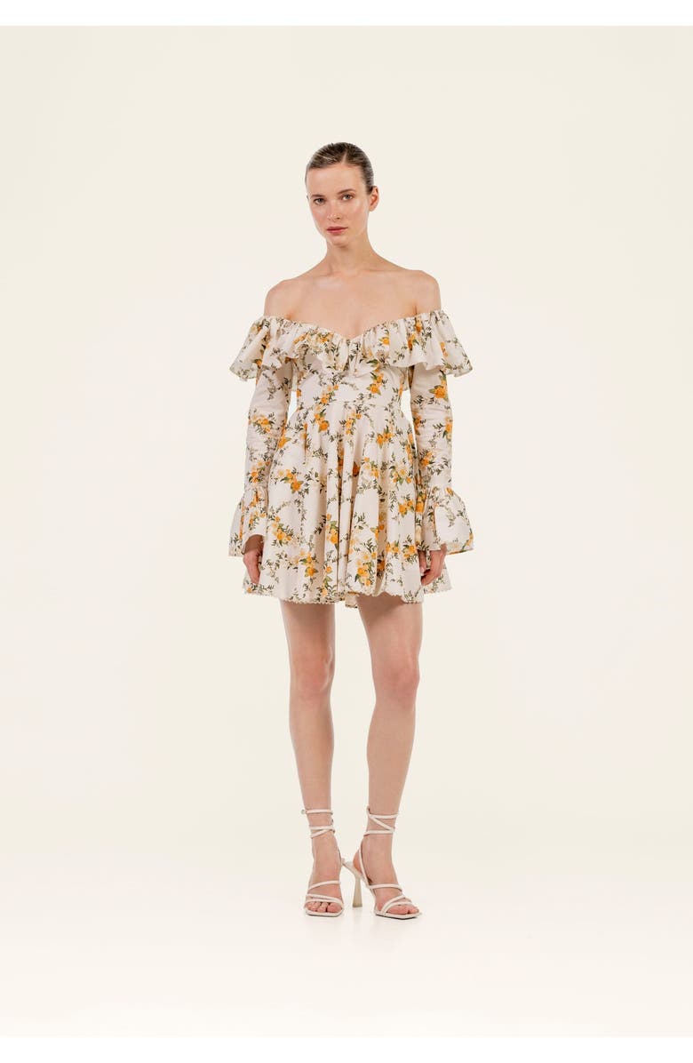 Agua by Agua Bendita Verso Valle Mini Dress, Alternate, color, Multicolor