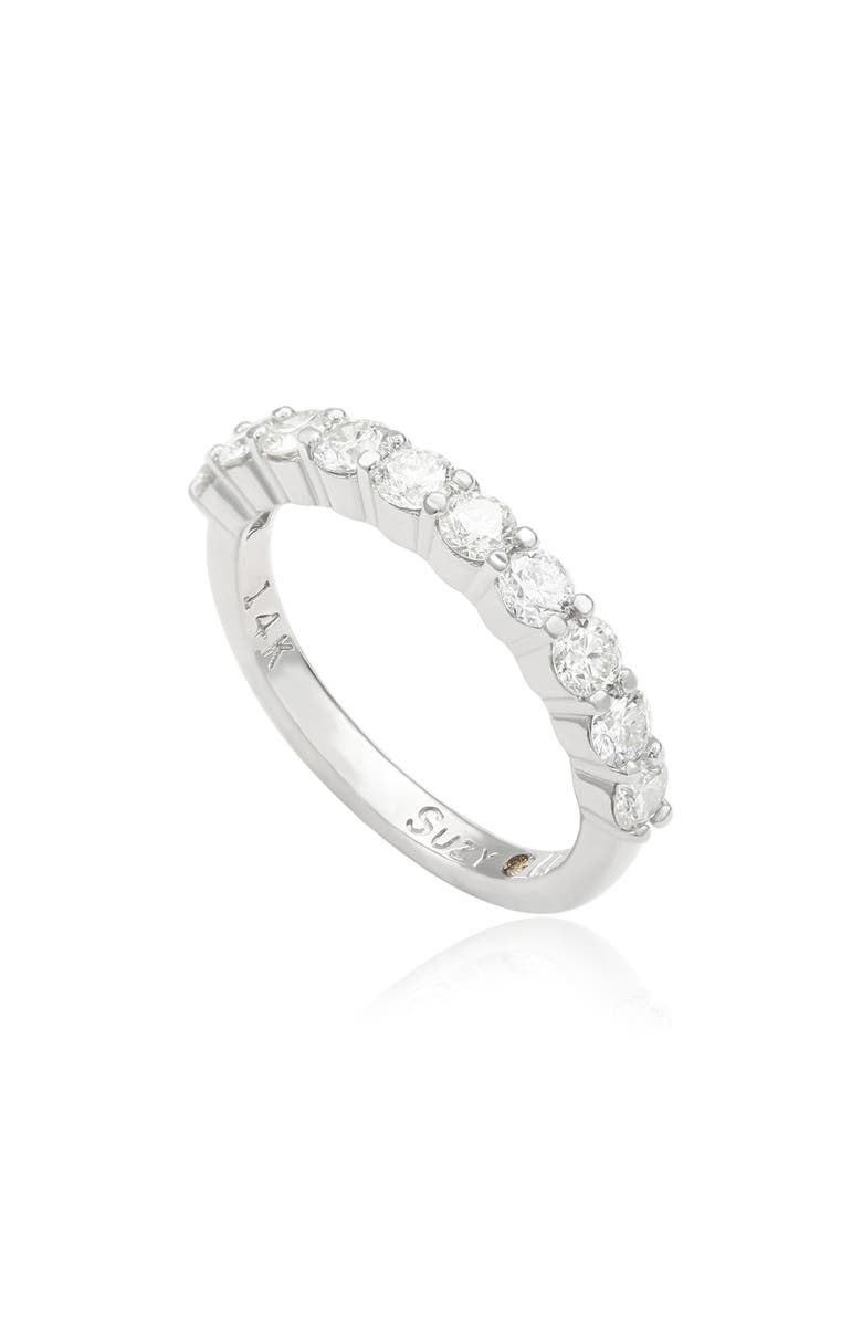 SUZY LEVIAN 14K Gold Diamond Half Eternity Ring - 1.0ct., Main, color,