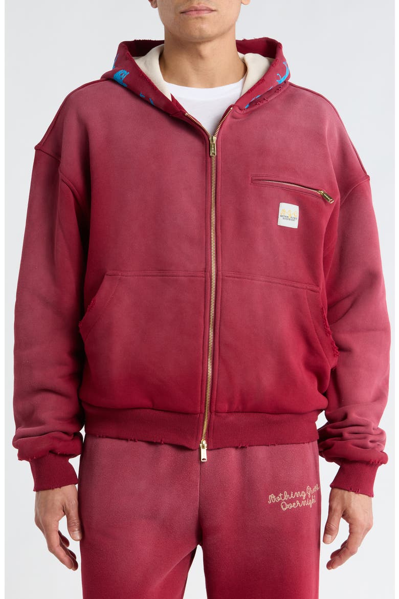 Running Horse Hoodie, Alternate, color, MAROON