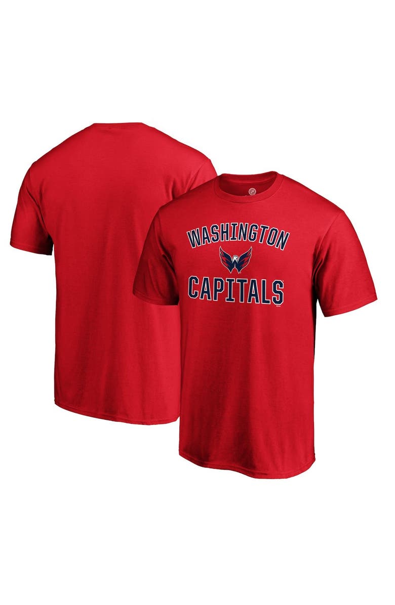 FANATICS Men's Fanatics Branded Red Washington Capitals Team Victory Arch T-Shirt, Alternate, color, Red