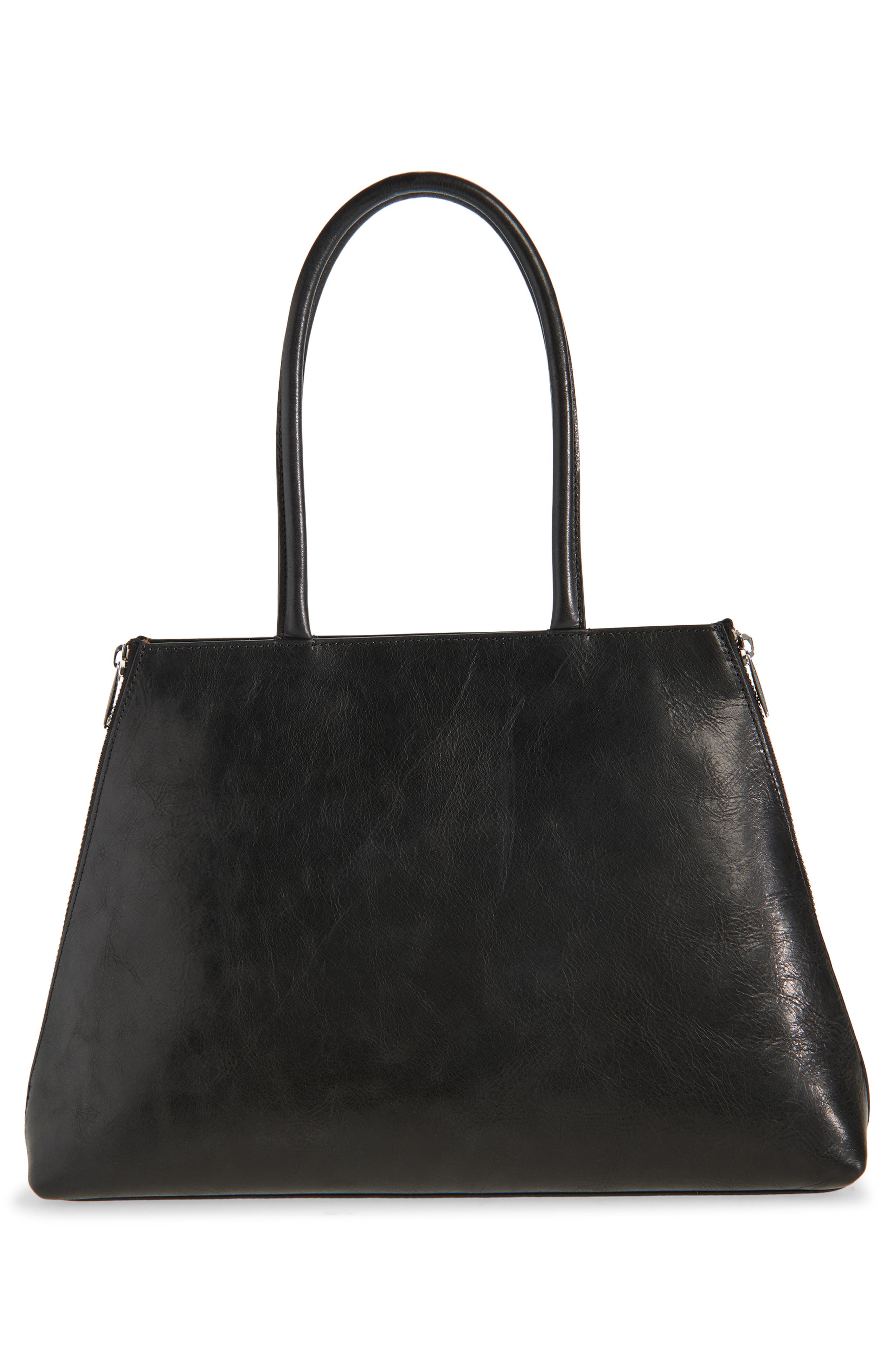 Coperni Data Leather Tote, Alternate, color, Blk Black