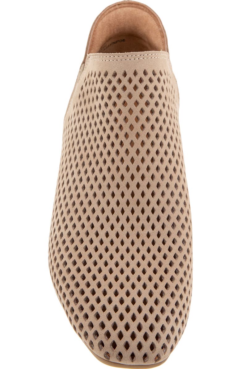 Gentle Souls Fran Perforated Bootie, Alternate, color, Sesame Nubuck