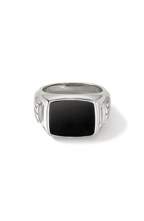 Men's Onyx Signet Ring