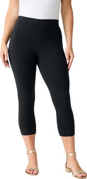 Roaman's Plus Size Essential Stretch Capri Legging