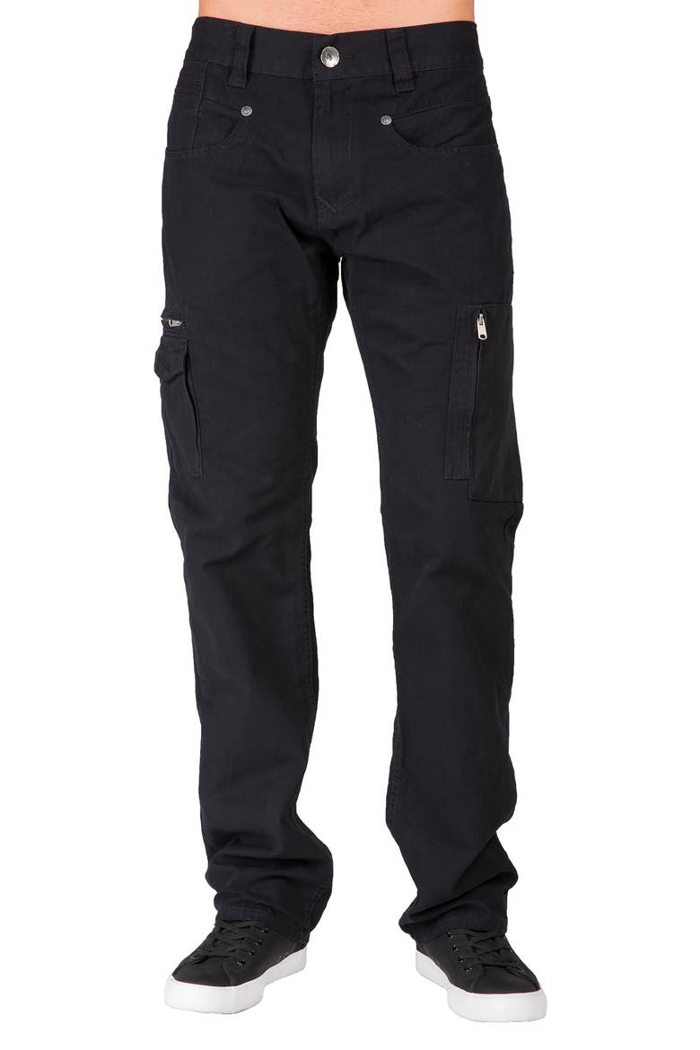 Cargo Jeans, Main, color, BLACK