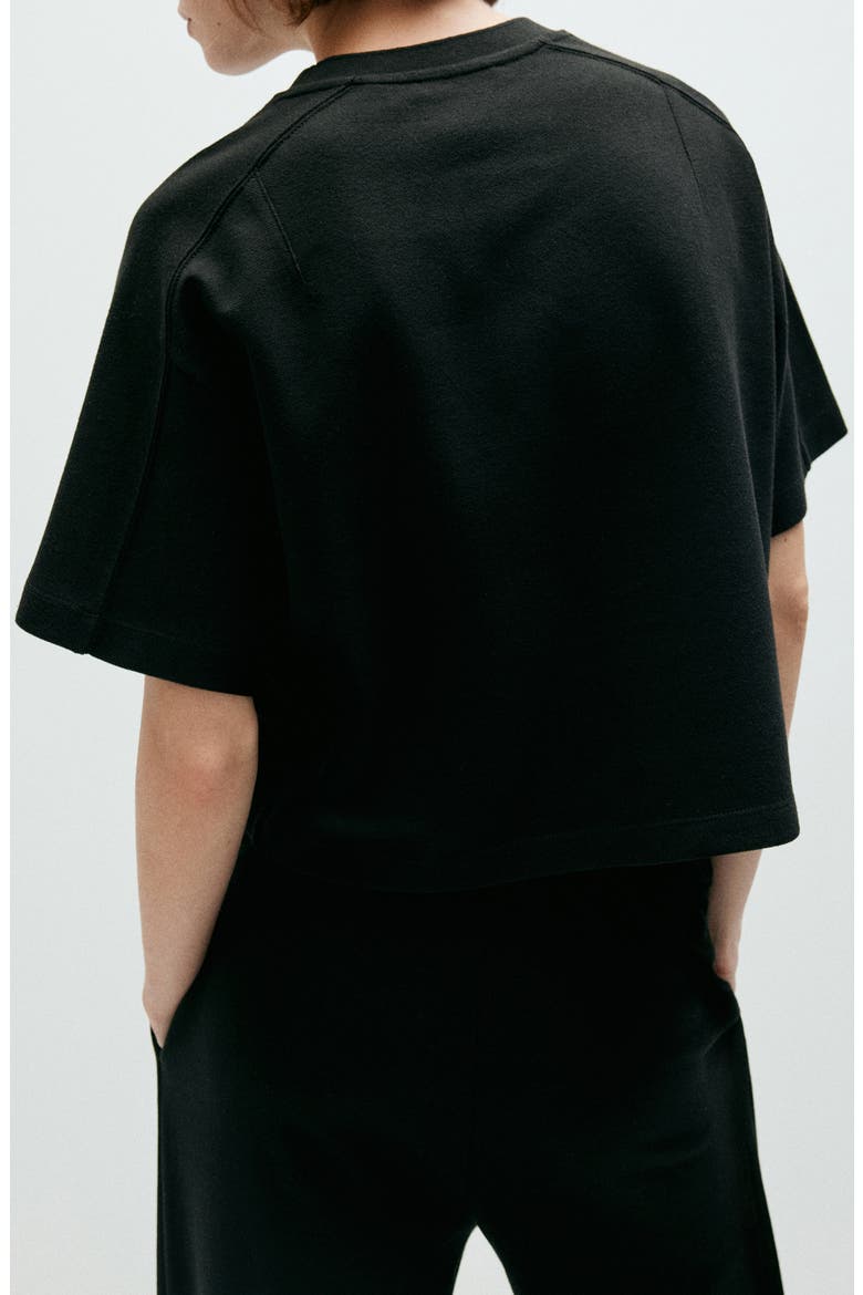 Seam Detail T-Shirt, Alternate, color, BLACK