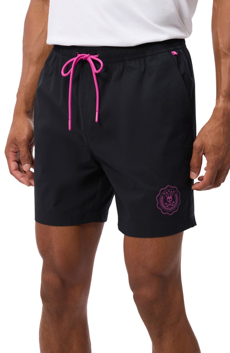 Psycho Bunny London Swim Trunks, Alternate, color, 