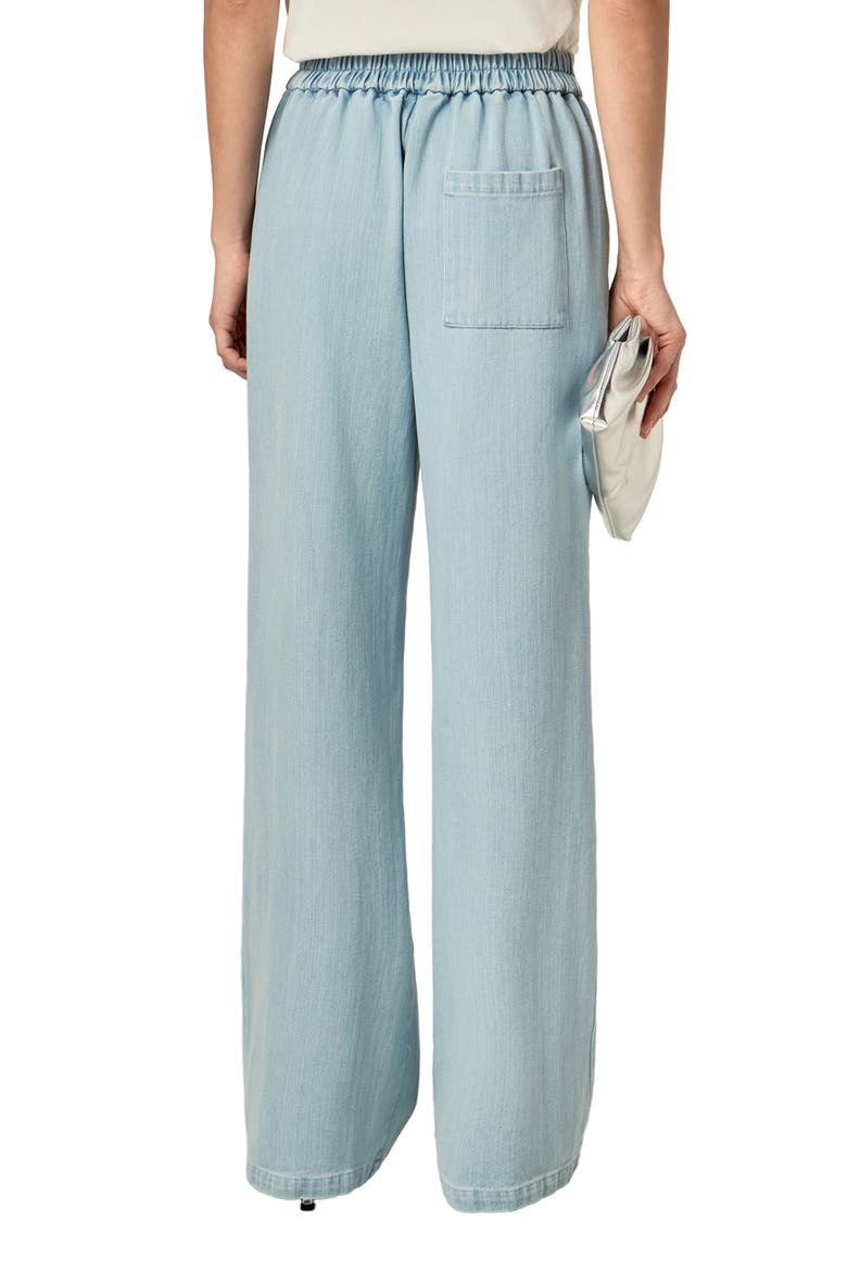Pull-On Wide Leg Trouser Jeans, Alternate, color, DENIM