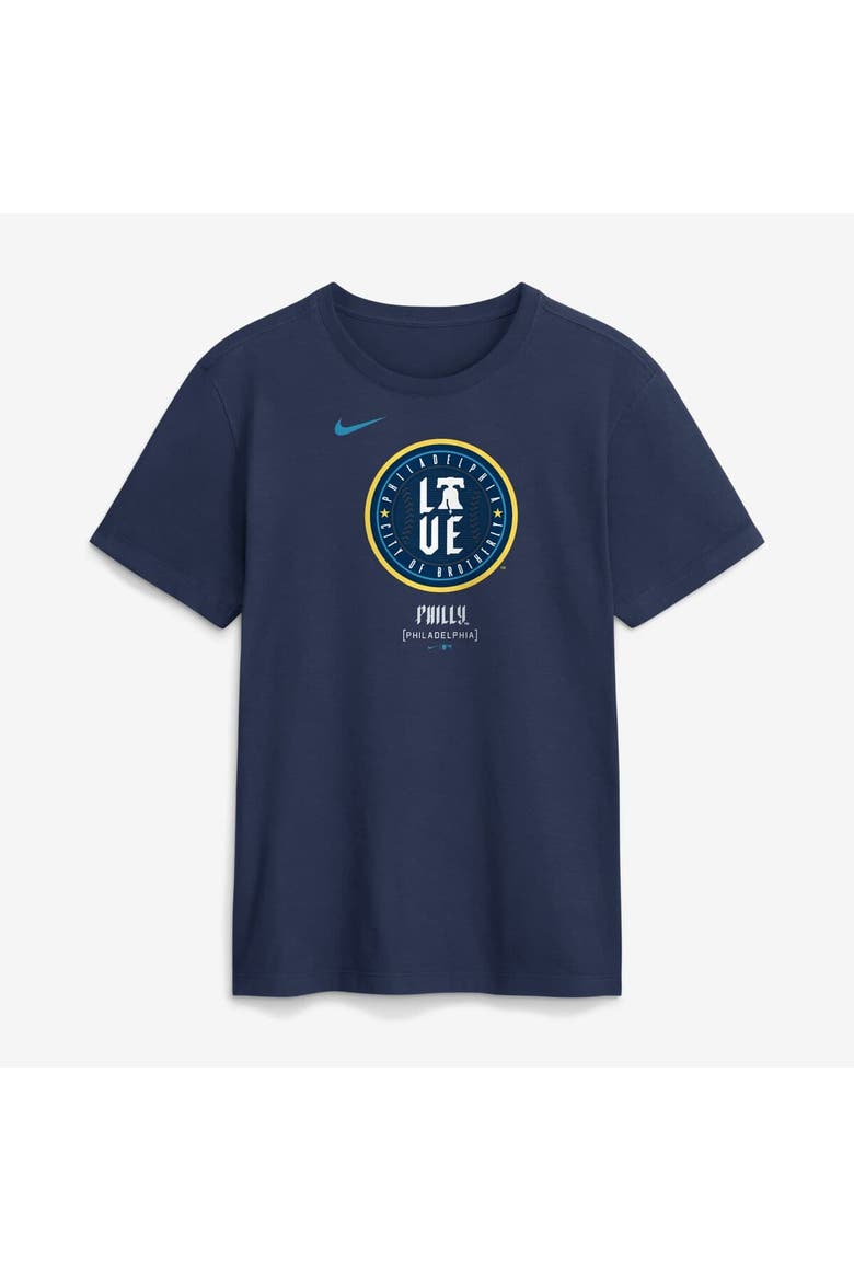 Men's Nike Navy Philadelphia Phillies City Connect Wordmark T-Shirt, Alternate, color, Navy
