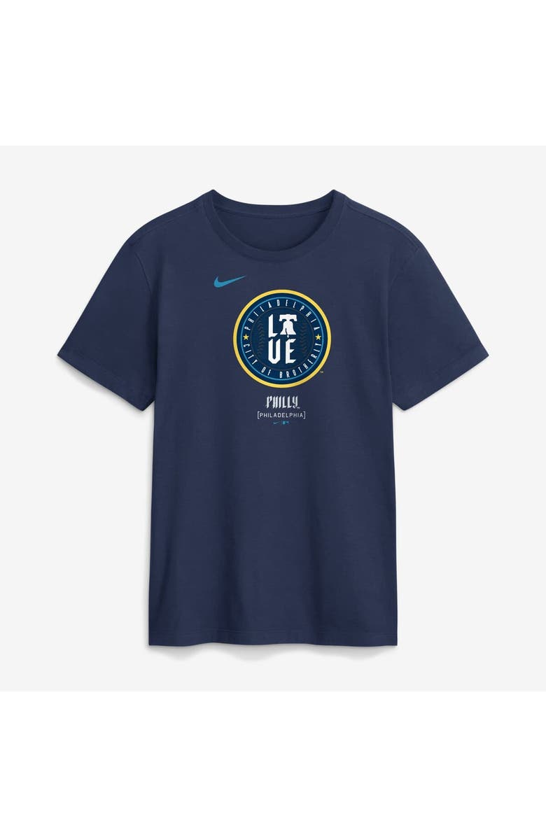 Nike Men's Nike Navy Philadelphia Phillies City Connect Wordmark T-Shirt, Alternate, color, Navy