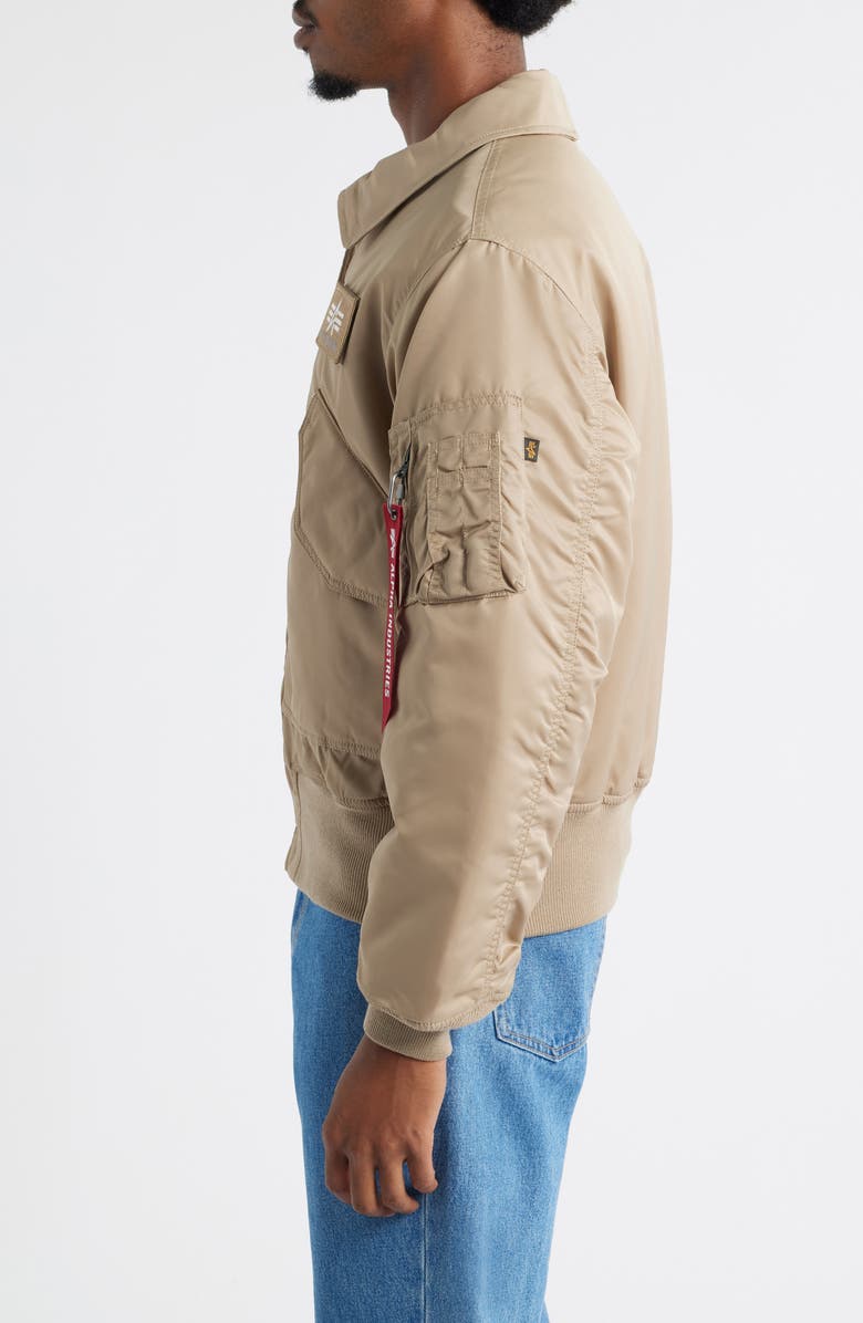 Alpha Industries CWU 45/P Bomber Jacket, Alternate, color, Vintage Khaki