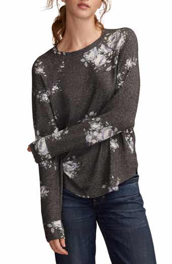 Lucky Brand Cloud Raglan Sleeve Knit Top
