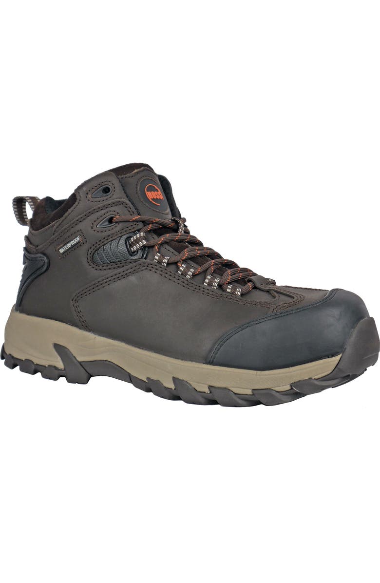 Hoss Boot Company HOSS Frontier Composite Toe Waterproof Work Boot, Main, color, Brown